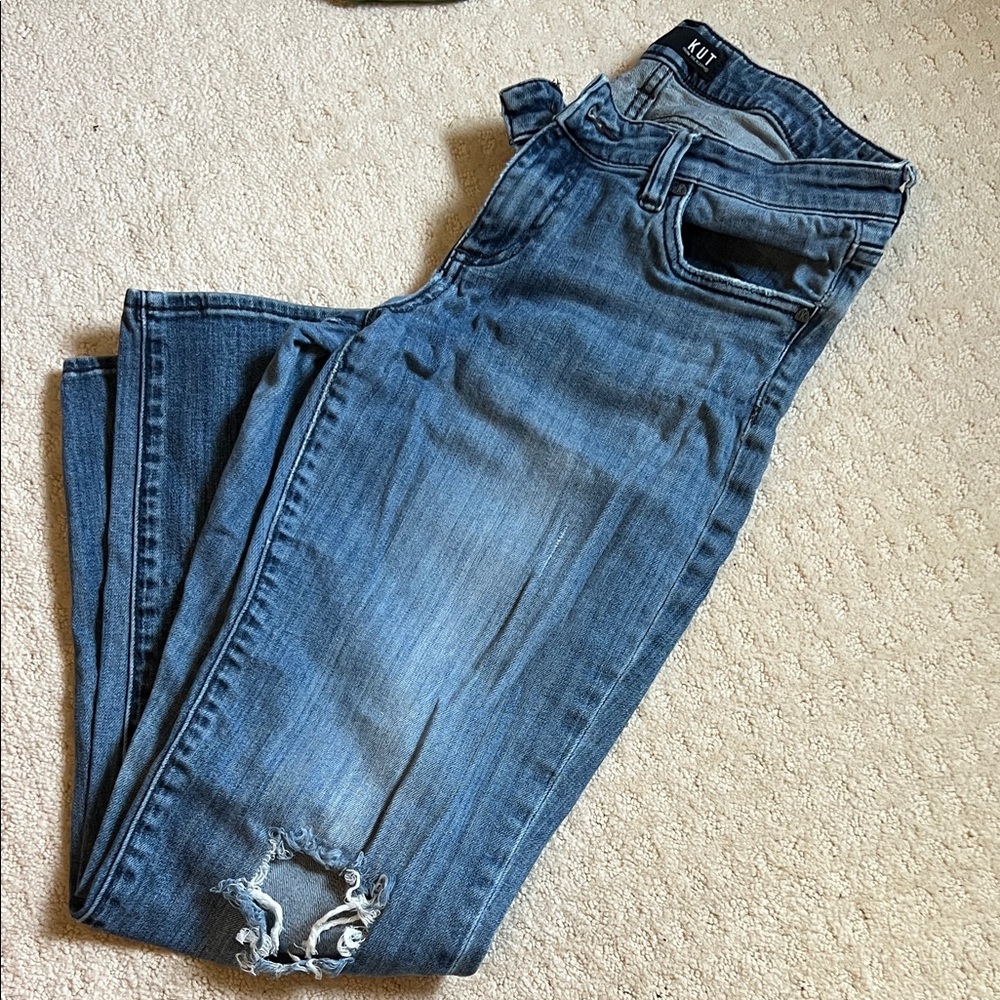 Kut from the Kloth Straight Leg Jeans - Blue